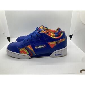 Reebok Workout Plus Mens‎ Size 6.5 Blue Multi Color CN 7475Shies Sneakers